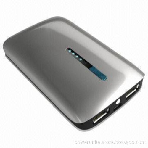7,800mAh Portable Power Bank with Dual-USB Output, OEM and ODM Orders Accepted